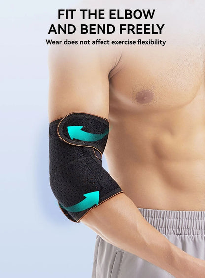 GOBYGO 1Pcs Sports elbow Pads Arm Warmers Strap Protector Elbow Protector Comfortable Breathable Fitness Arm Sleeves Men Women