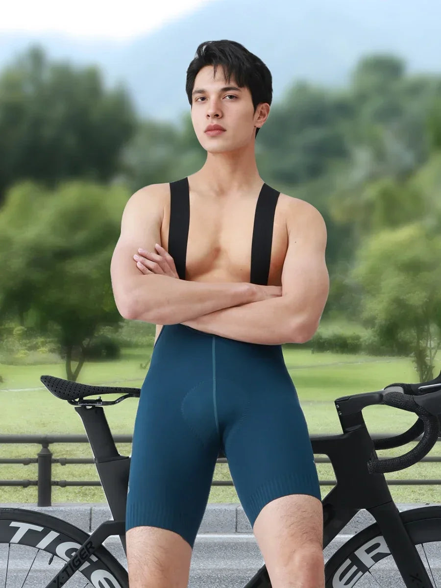 X-TIGER Cycling Bib Pants 120 High Density Cushion Men's Cycling Shorts Road Bike MTB Cycling Pants Sports Fitness Casual Pants