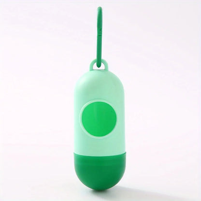 Pill Shaped Poop Bags Dispenser Garbage Holder Dispenser Pet Supplies For Dogs Collars And Leashes