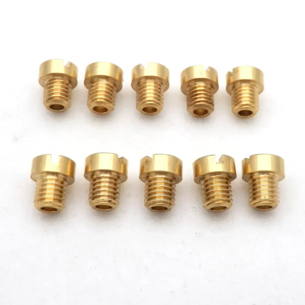 20/10/5pcs 5mm Main Jet M5 Jets for Dellorto Carburetor SHA PHBG NC T5 JNC Tomos A35 Targa LX Sprint Size from 40 to 188