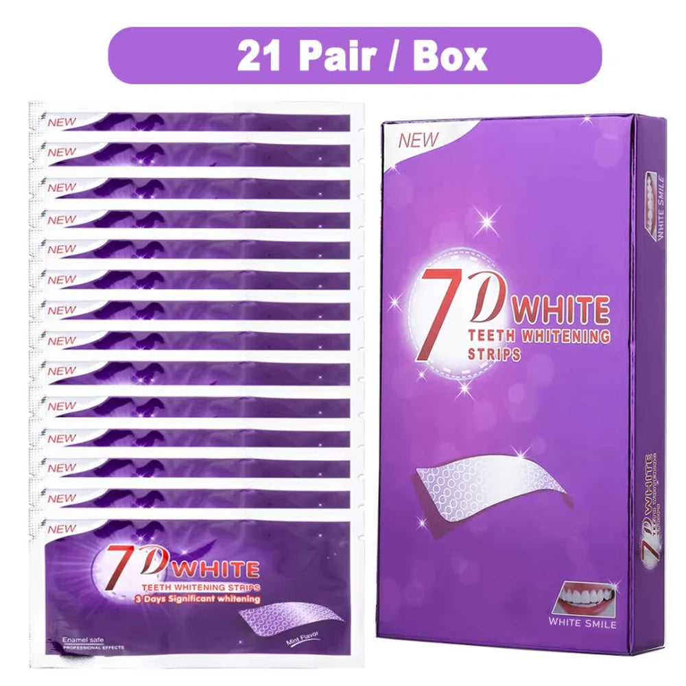 Purple Teeth Whitening Strip No Sensitive Teeth Bleaching Strip Colour Corrector Instant Teeth Clean Strip,At-Home Teeth Whiter