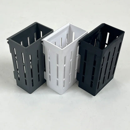 A black plant support with clips for holding aquatic plants in fish tanks