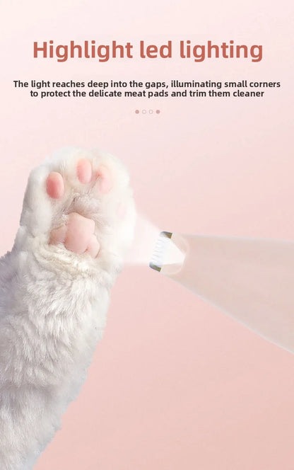 Pet electric clipper, pet foot hair trimmer, 360 ° pet hair trimmer, pet beauty and hairdressing trimmer, USB charging 500mah