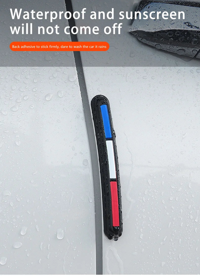 4pcs Car Rearview Mirror Door Protector Guard Edge Protector Buffer Trim Molding Protection Strip Car Auto Scratch Protector Bar