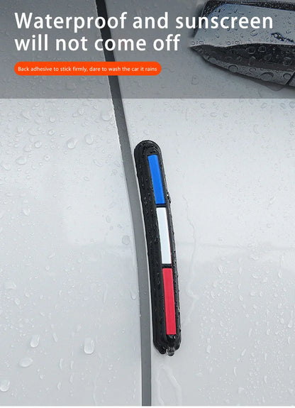 4pcs Car Rearview Mirror Door Protector Guard Edge Protector Buffer Trim Molding Protection Strip Car Auto Scratch Protector Bar