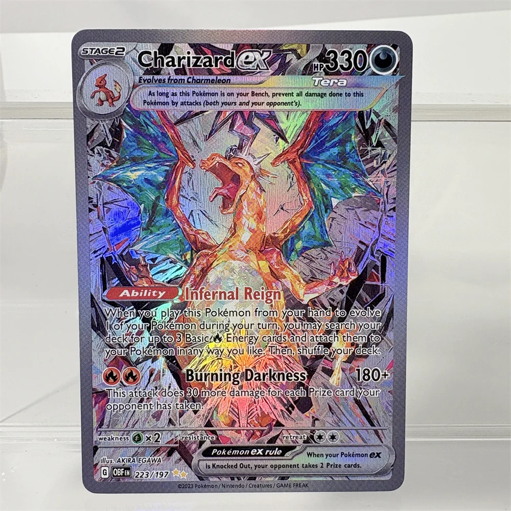PKM Proxy Card Holographic Sword & Shield Promos and Scarlet & Violet Charizard Hobbies Rare Collection Battle Cards Toys Gifts