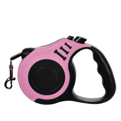 3M/5Metre Dog Leash Walking Automatic Pet Collar ABS Case Nylon Rope Dog Harness Dog footprint Puppy Dog Footprints Keychain