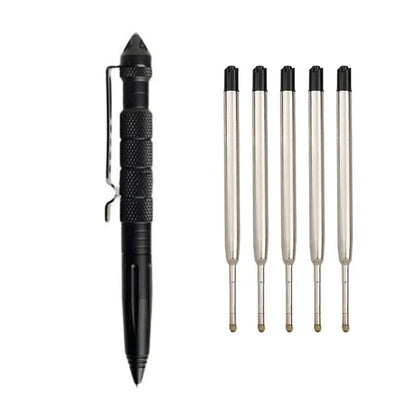 High Quality Aluminum Anti Skid Self DEFENCE Ballpoint Pens Multi Functional Tactical Pen Office Accessories School Supplies