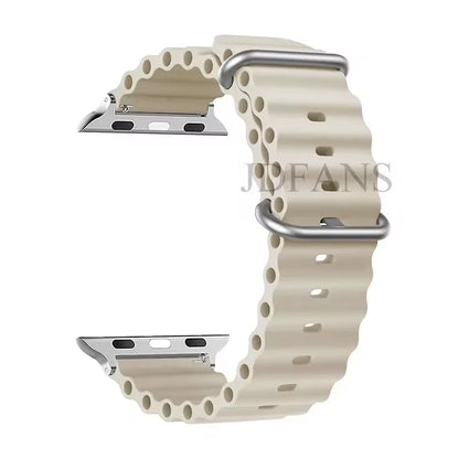 Strap For Apple watch ultra band 49mm 44mm 45mm 41mm 40mm 38mm 44 45 mm 1:1 Original Ocean belt iWatch series 9 10 8 7 se bands