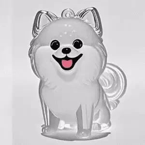 Dog Hair Storage Box Puppy Hair Memorial Keepsake Capsule Pet's Dog/Cat Fur Container Transparent Capsule Keychain Souvenirs