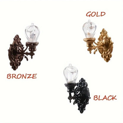 1Pc Model Wall Lamp Moss Micro Landscape Decoration Lamp Architectural Sand Table Model Wall Lamp Material