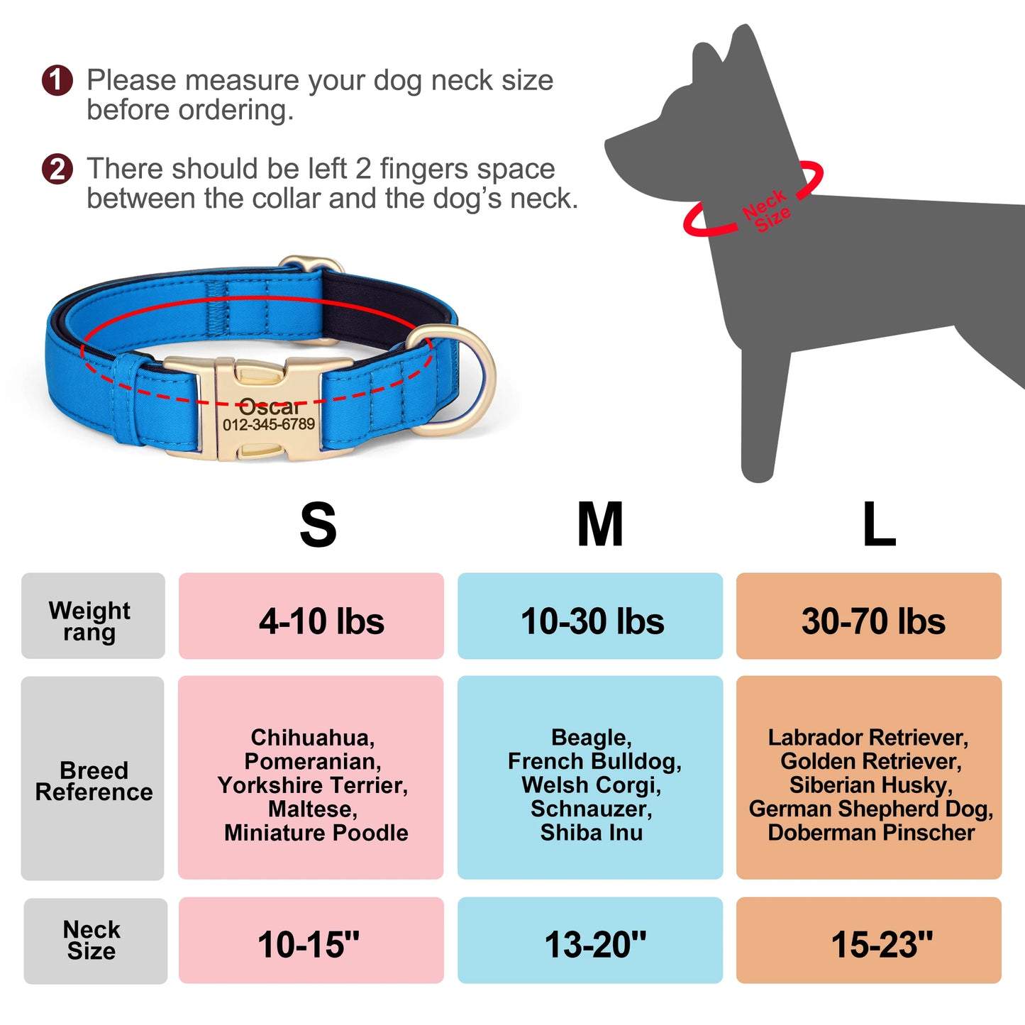 8 Colors Nylon Dog Collar Personalized Dog Collars Colorful Custom Pet ID Collars Necklace Breathable for Small Medium Dogs Pug