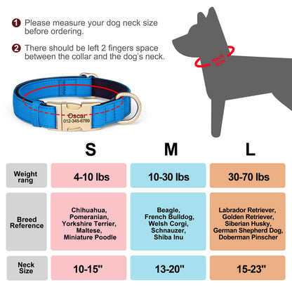 8 Colors Nylon Dog Collar Personalized Dog Collars Colorful Custom Pet ID Collars Necklace Breathable for Small Medium Dogs Pug