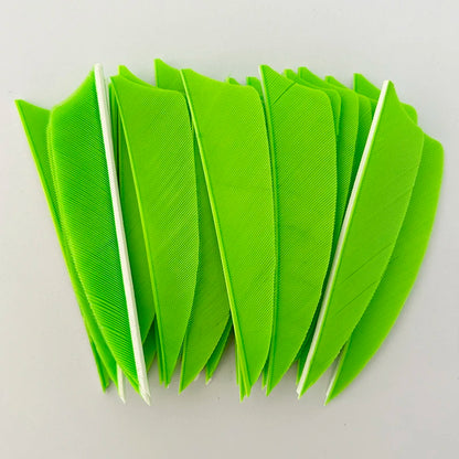 50Pcs 3 Inch Turkey Arrow Feathers Right  Wings Shield Cut Archery Feather Fletching for Bow and Arrow Accessories