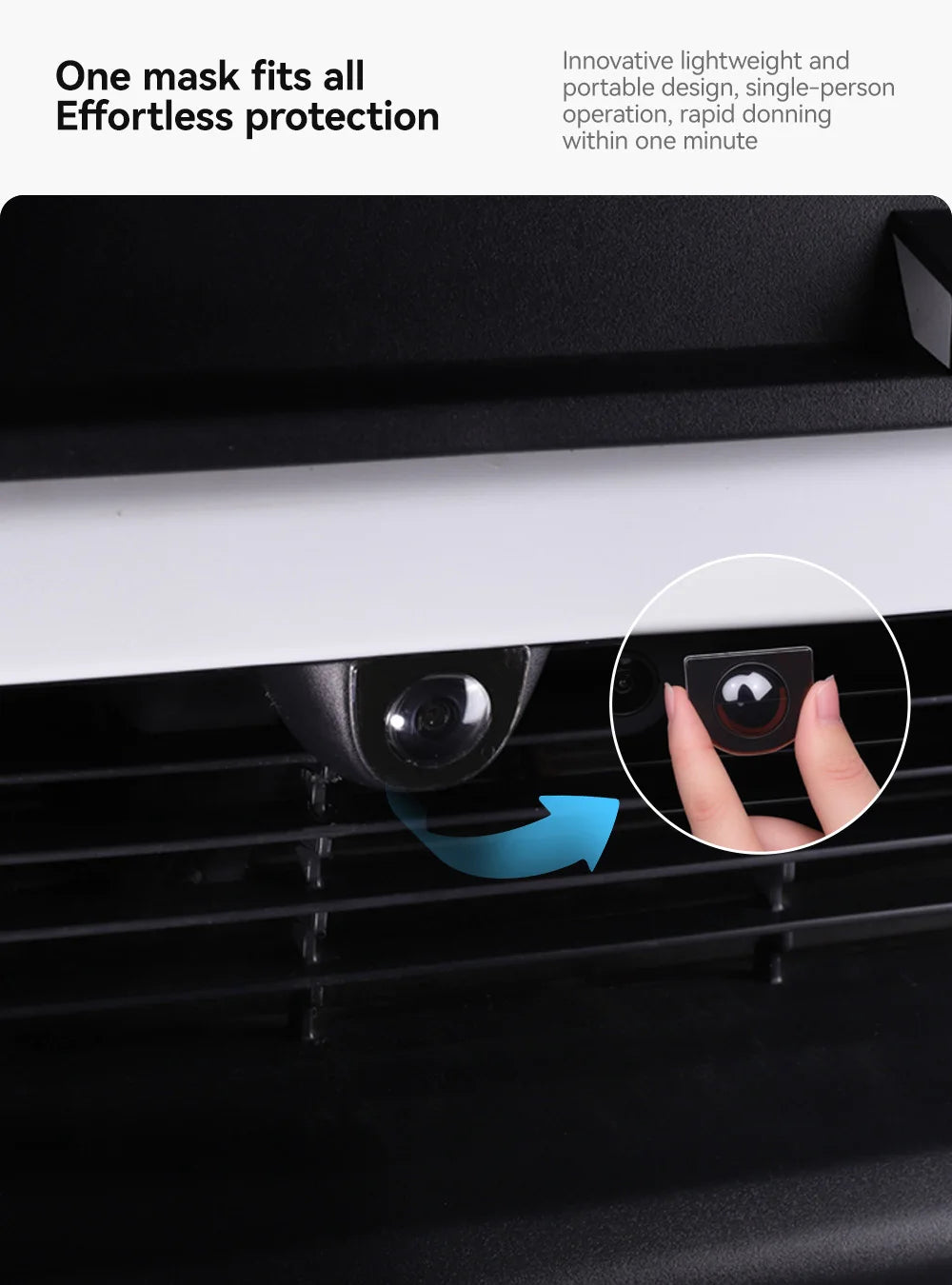 YZ Vehicle Front Camera Protection For Tesla Model Y Juniper 2025 Interesting Automotive Products Anti-Collision Car Accessories