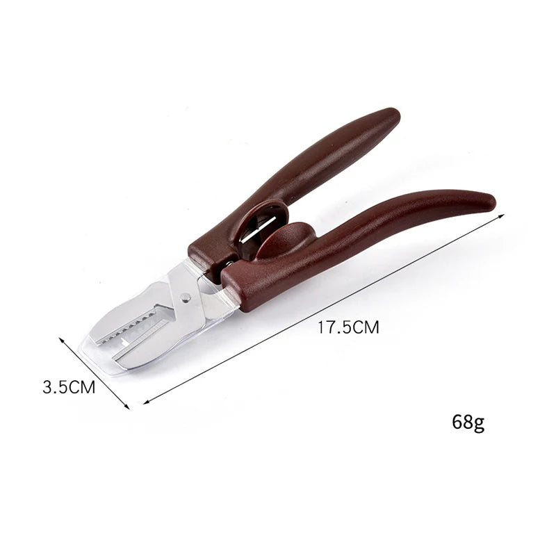 Stainless Steel Chestnut Clip Multifunctional Walnut Plier Chestnut Cut Scissors Walnuts Nuts Opener Clip Kitchen Gadgets