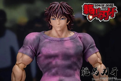 1/12 Scale Anime Baki Hanma Oni Action Figure Real Man Assembly Model Figurine Office Desktop Decoration Ornaments Boy'S Gifts