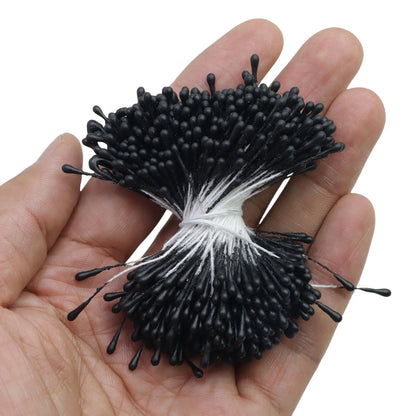 400pcs 2mm Moulti Options Artificial Flower stamen Mini Pearl Floral pistil For Wedding Party Home Decoration DIY Accessories