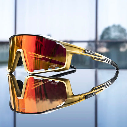 Kapvoe Cycling Glasses MTB Riding Running Sunglasses UV400 Skiing Fishing Climbing Goggles Man Woman Bike Bicycle Eyewear