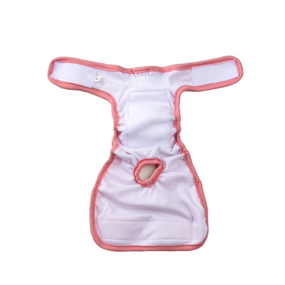 3Pcs Washable Female Dog Diapers Elastic Breathable Pet Nappies Reusable Pets Menstrual Period Panties For Small Medium Dogs Pug