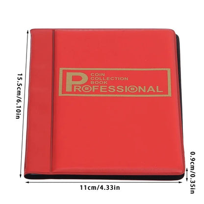 480/120 Coins Storage Book Commemorative Coin Collection Album Holders Collection Volume Folder Hold Multi-Color Empty Coin