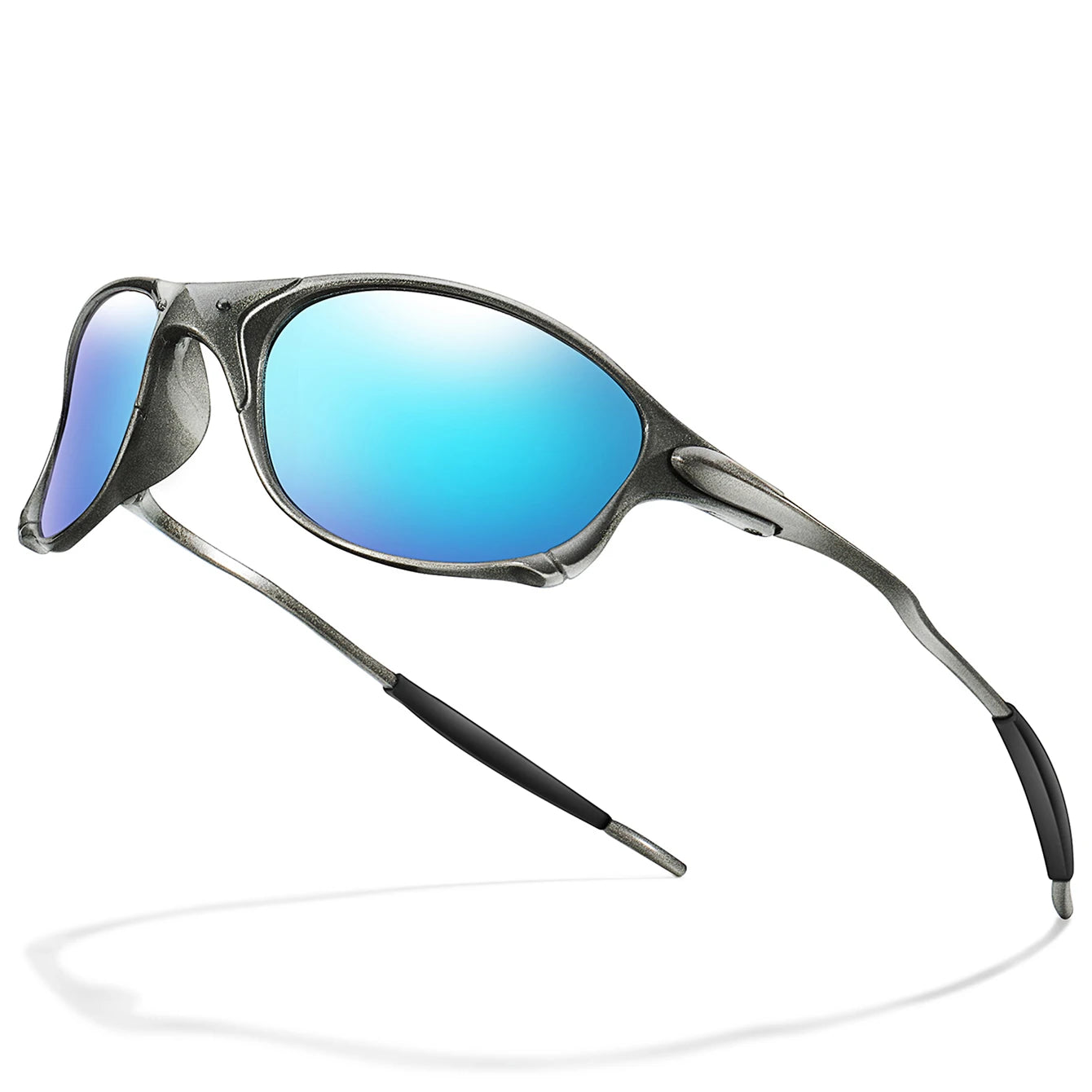 Men And Women Trendy Cycling Sunglasses Metal Shades With UV Protection for Outdoor Sports, Running, Hiking, Driving Travel