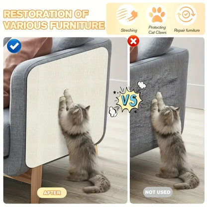Self-Adhesive Cat Scratching Mat Trimmable Cat Scratching Post Cat Carpet for Anti-scratching Protector Anti Cat Scratch Mat