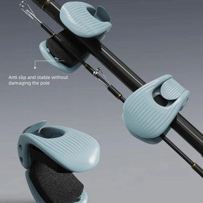 Fishing Rod Holder Fixer Clip Portable Lure Rod Bundling Clamp Beach Fishing Pole Holder Fishing Tools Compact Fixer Holder