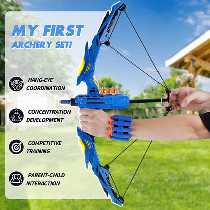 Kids Soft Dart Archery Set with LED Lights Indoor Outdoor Sports Gift for Boys And Girls. Halloween Christmas Thanksgiving