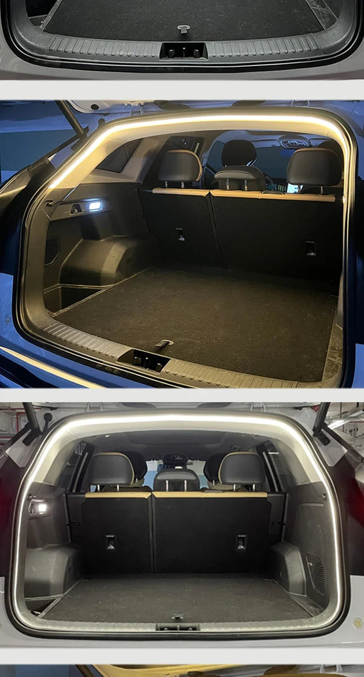 Car Trunk Light Ambient Decorative Atmosphere Lamp Led Flexible Strip Universal Ultra-bright Interior 12V