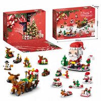 Milu deer Xmas Block