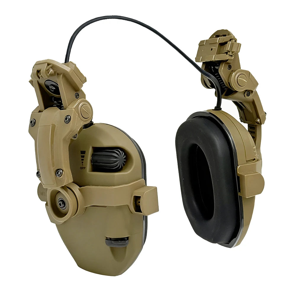 Active Helmet Mounted Earmuffs For Shooting Electronic Hearing Protection Ear Protect Noise Reduction Active Hunting Headphone