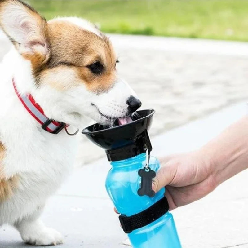 500ml Outdoor Portable Pet Dog Cat Water Bottle Extrusion Large Dog Travel Water Cup Drinking Water Feeder Bowl for Pet