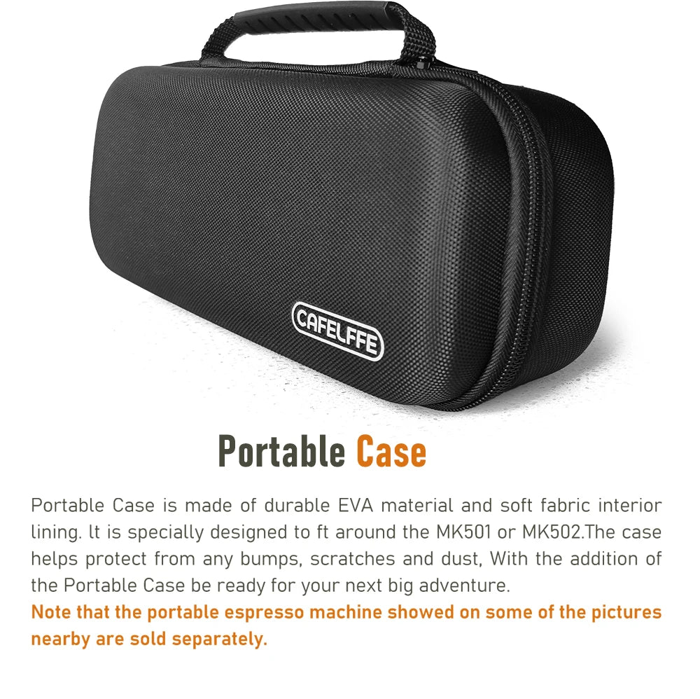 Cafelffe Portable Coffee Machine Travel Bag Outdoor Combination Gift Giving Camping hiking EVA case carrying case storage bag