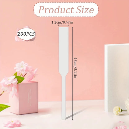 200Pcs Disposable Perfume Tester Strips Fragrance Testing Strips for Essential Oils Aromatherapy Scent Evaluation