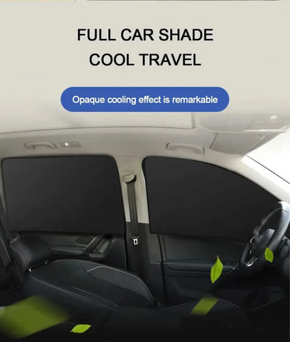 2Pcs Car Side Window Sun Shade Magnet Privacy Curtains UV Reflection Anti Glare UV Block Sunshade for Front/Back Window