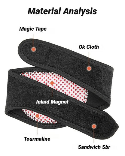 1Pcs One Piece Tourmaline Self-Heating Pads Magnet Cervical Neck Care Collar Far Infrared Relaxation Magnetic Neckband Self-Heat