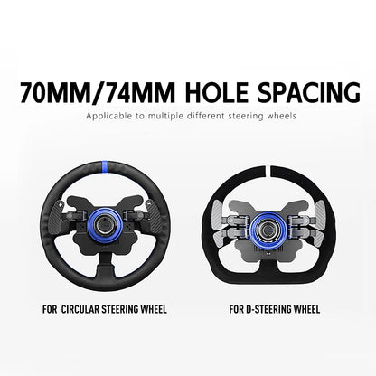 MUGE-New 6 Hole Racing Simulator Game Steering Wheel Quick Release Hub Adapter 70MM For MOZA Simagic M10 A/Mini Euro Truck QR040