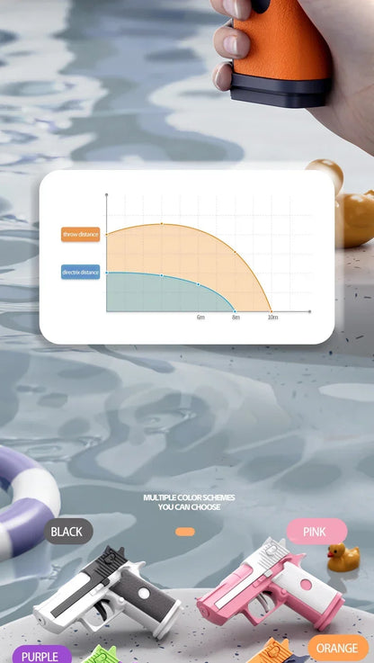 Mini Water Pistol Mechanical Continuous Firing Water Gun Summer Pool Shooting Watergun Manual Water Gun Outdoor Game Toys Gifts