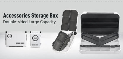 Kingdom Fishing Tackle Box 2 Sizes  Multifunction Tackle Trays Organizer with Removable Dividers Fishing Lure Storage Box