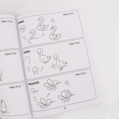 How to Draw Anything for Painting Enthusiast, 300 Cute Step-by-Step Simple Drawings of Adorable Things, Animals, Food, Gifts