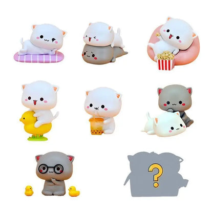 Hot Mitao Cat 2 Season Lucky Cat Cheap Cute Cat Blind Box Toys Surprise Figure Doll Home Deroc