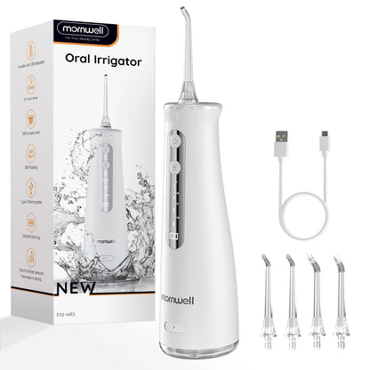 Mornwell 5032 Water Floss Sonic Water Flosser 270ML Tank Oral Teeth Whitening Home Appliance Teeth Cleaner Oral Water Jet
