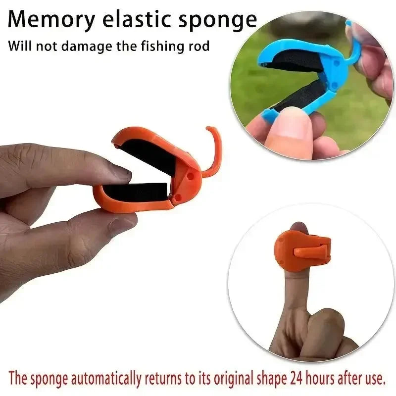 2/4PCS Quick-Attach Fishing Rod Clip Fixed Clip Fishing Functional Fishing Rod Holder Portable Detachable Beach Fishing Rod Clip