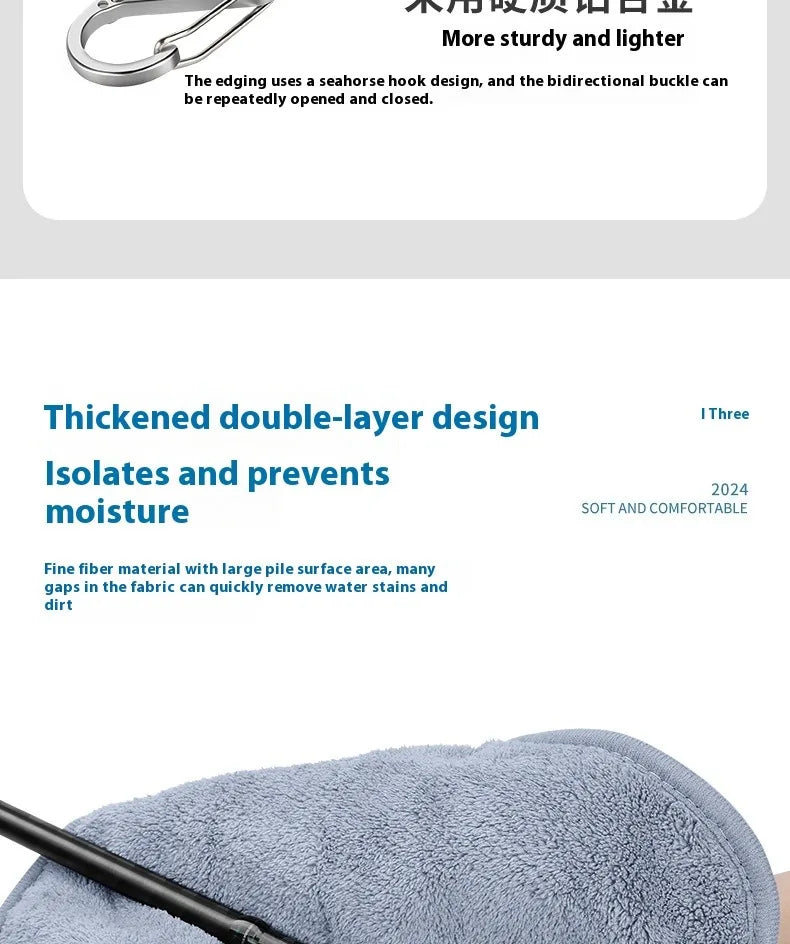Ultra soft and fast drying fishing towel, ultra-fine fiber towel, cleaning towel for outdoor fishing, scrubbing fishing rod