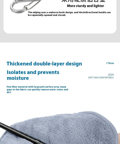 Ultra soft and fast drying fishing towel, ultra-fine fiber towel, cleaning towel for outdoor fishing, scrubbing fishing rod