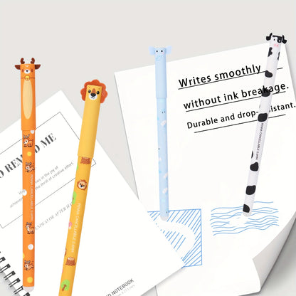 8/16pcs Animal-Shaped Erasable Pens for Journaling, Writing, Office Supplies, Gift Ideas, Office Stationery, Cute Writing Tools