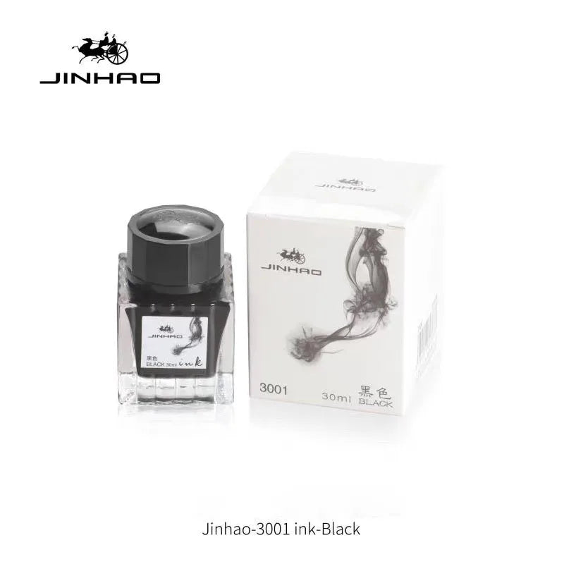 JINHAO 30ml Fountain Pen Ink Non-carbon Cartridge Refill Glass Bottled Fountain Pen Ink Stationery Office School Supplies