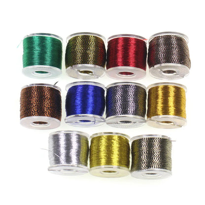 100 Yards/Spool Fishing Rod Building Metallic Thread Nylon Fibers Guide Ring Fix Line Jig Hook Tying Rod Repairing Line