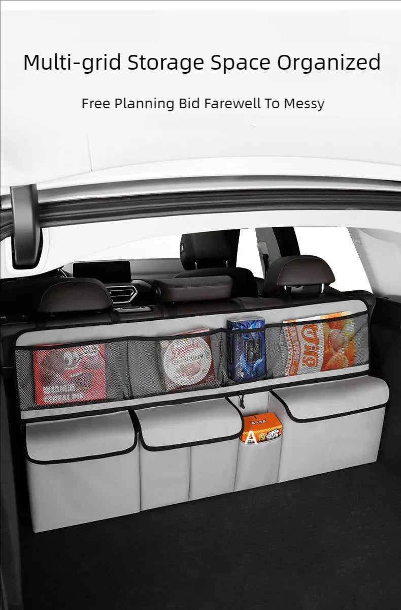 JFBONIN Car Trunk Storage Bag SUV Car Seat Back Hanging Bag Multi Functional Storage Mesh Bag Car Interior Storage Items